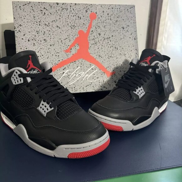 DS - Size 10.5 US M - Air Jordan 4 Retro “Bred Reimagined” (FV5029-006) main image 6